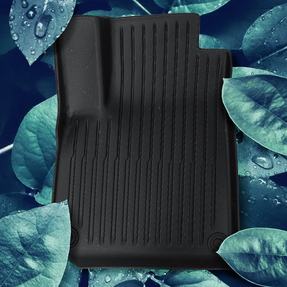 Rivian R1T Floor Mats TPE All Weather Protection Rivian R1T Accessories Black