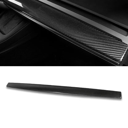 EVBASE Real Carbon Fiber Tesla Dashboard Front Door Cover Trim For Model 3 Y