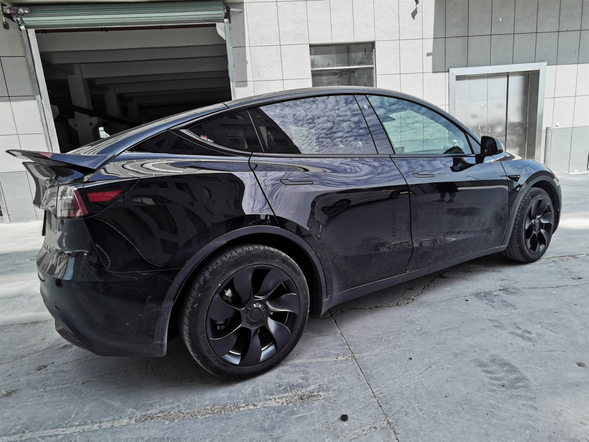 4 PCS)KAVANIC Fits Tesla Model Y Wheel Cover Hubcaps 19 Inch Matte