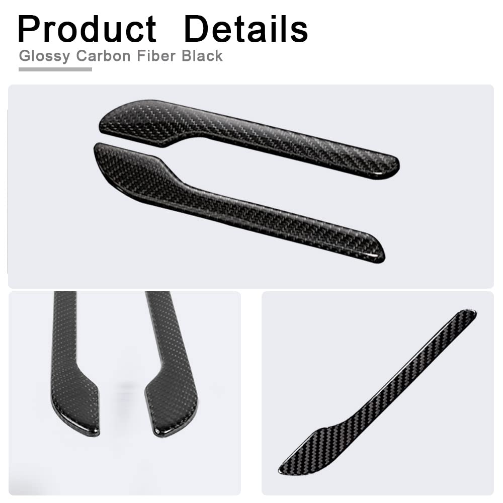 EVBASE Carbon Fiber Tesla Door Handle Cover For Model Y Juniper