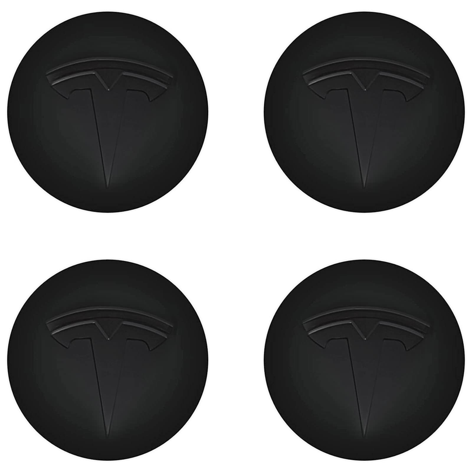 Tesla Logo Model 3 Y Wheel Hub Caps Center Cover Logo 4PCS