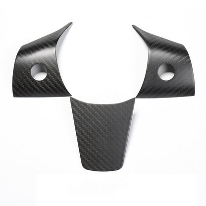 EVBASE Carbon Fiber Tesla Steering Wheel Middle frame Cover For Model 3 Y