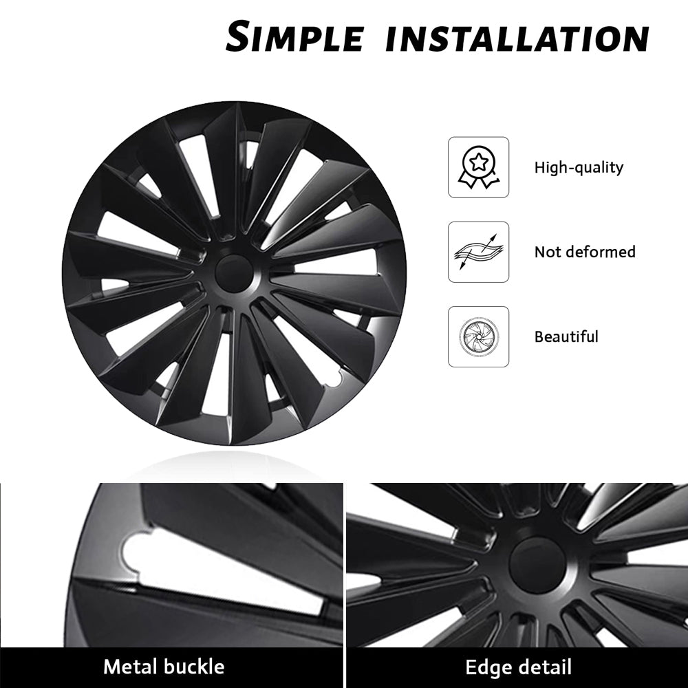 Tesla Model Y Wheel Caps Replacement for Gemini 19" Hub Caps |EVBASE