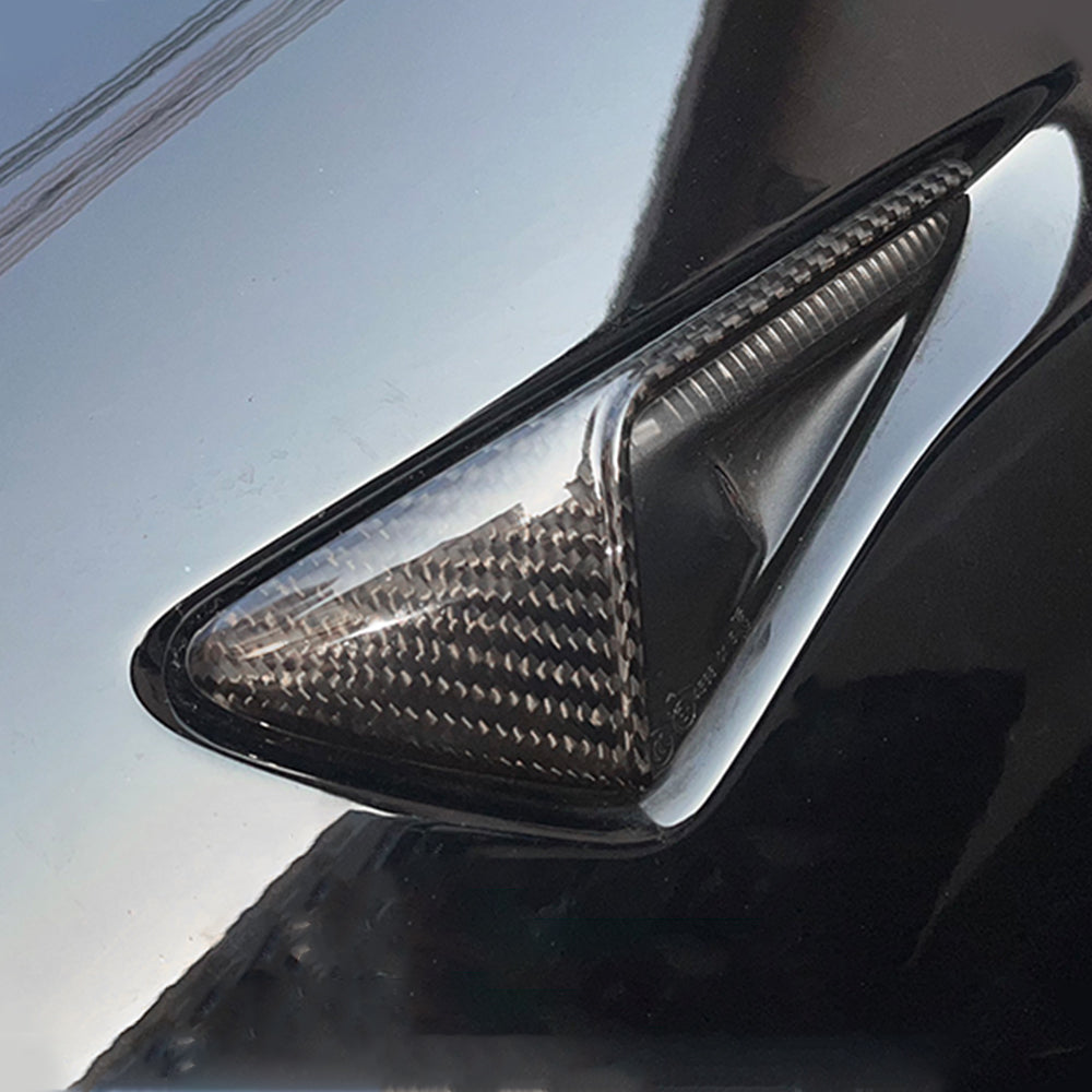 EVbase Carbon Fiber Tesla Seitenkamera Blinkerabdeckung für Model 3 Y