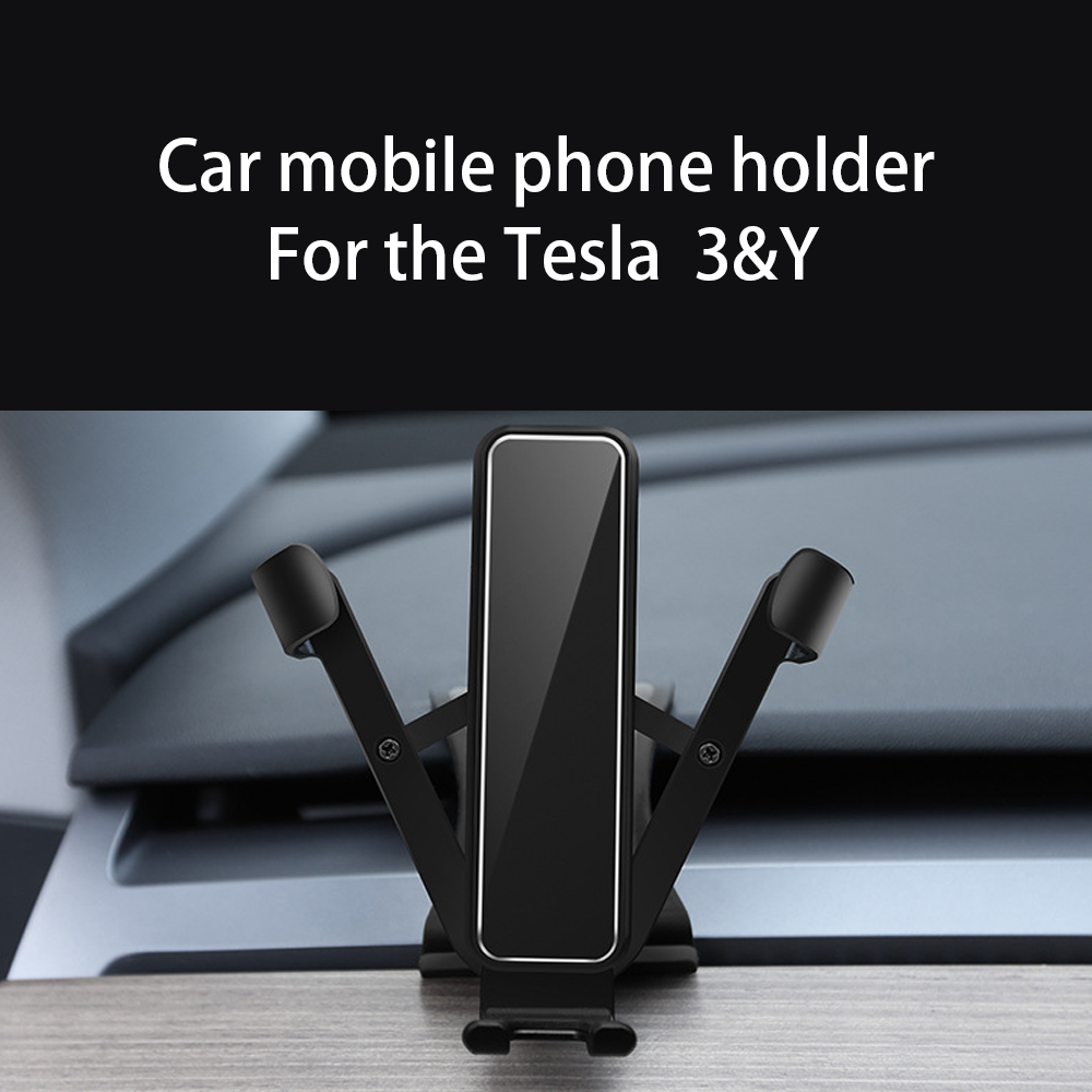 EVBASE Tesla Model 3 Y Phone Holder Navigation Anti-shake Phone Mount