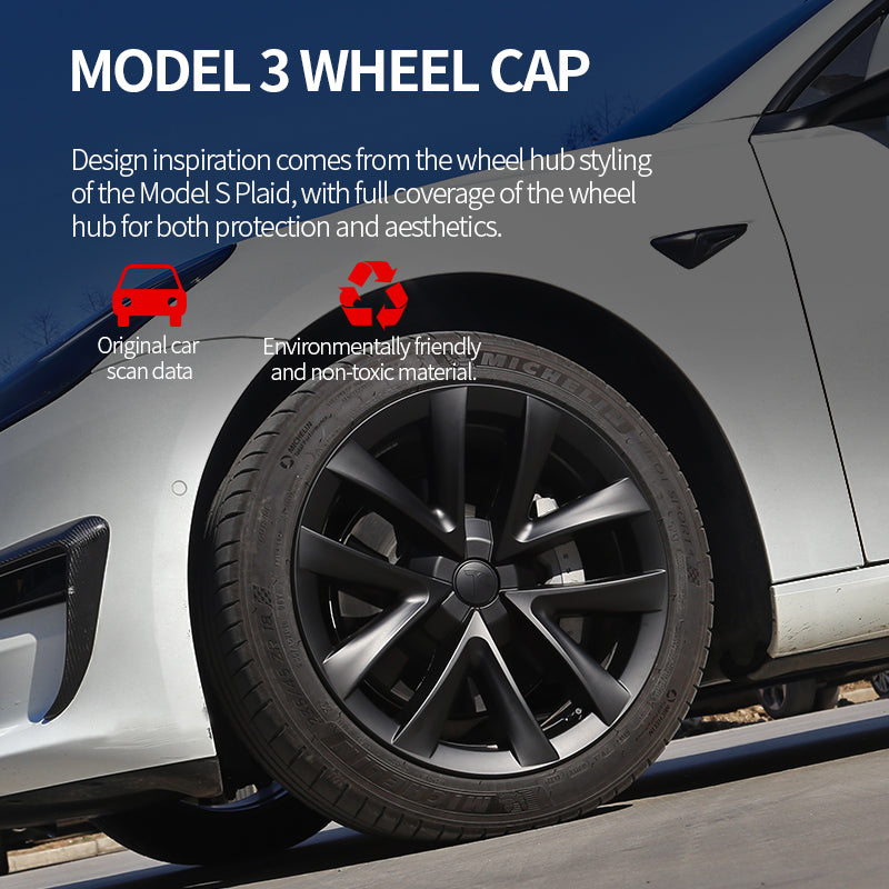 EVBASE Tesla Model Arachnid Wheel Cover 18 inch Sport Model S Plaid  EVBASE-Premium EVTesla Accessories